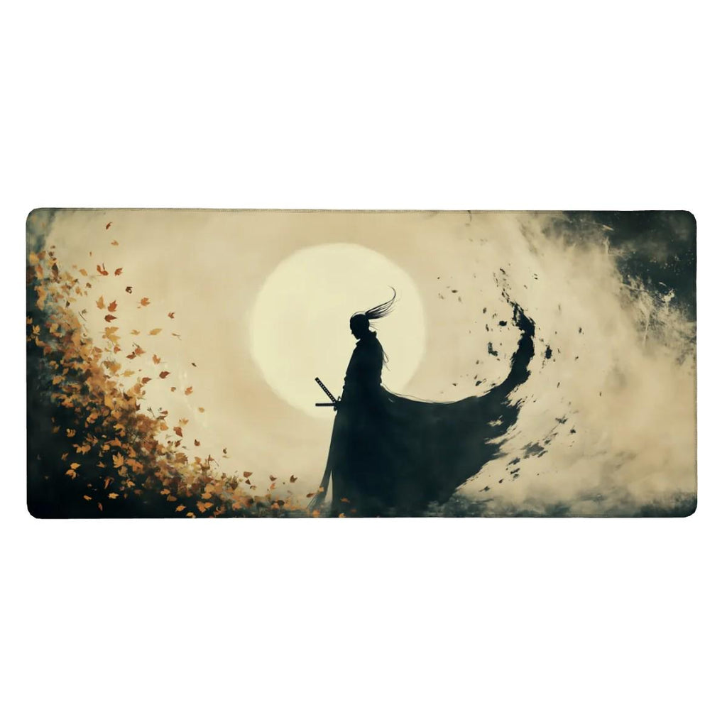 Ronin Samurai Desk Mat | Ink Art Style Sumi-e | Anime concept Mouse Pad