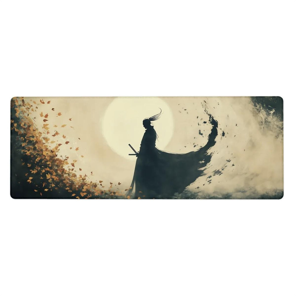 Ronin Samurai Desk Mat | Ink Art Style Sumi-e | Anime concept Mouse Pad