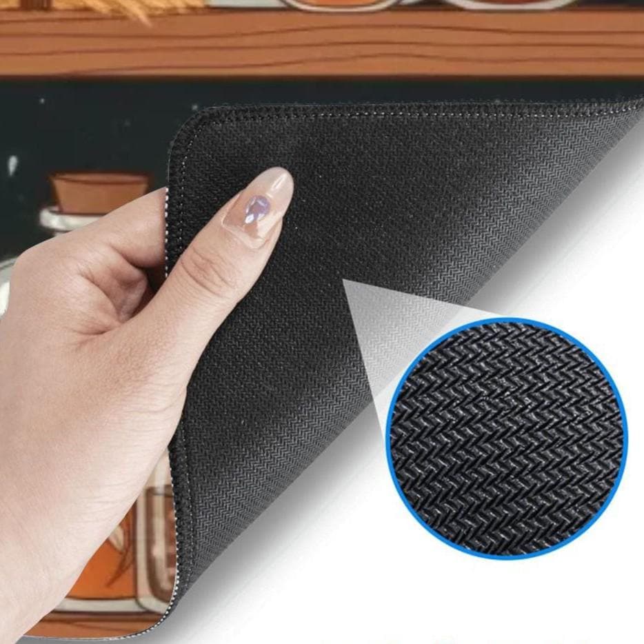 Witch Shelf Desk Mat| Witch Pumpkin Mouse Pad | Large Autumn Gaming Pad, Orange Brown Ghost Bottles, Cozy Fall Office Decor, Mousepad